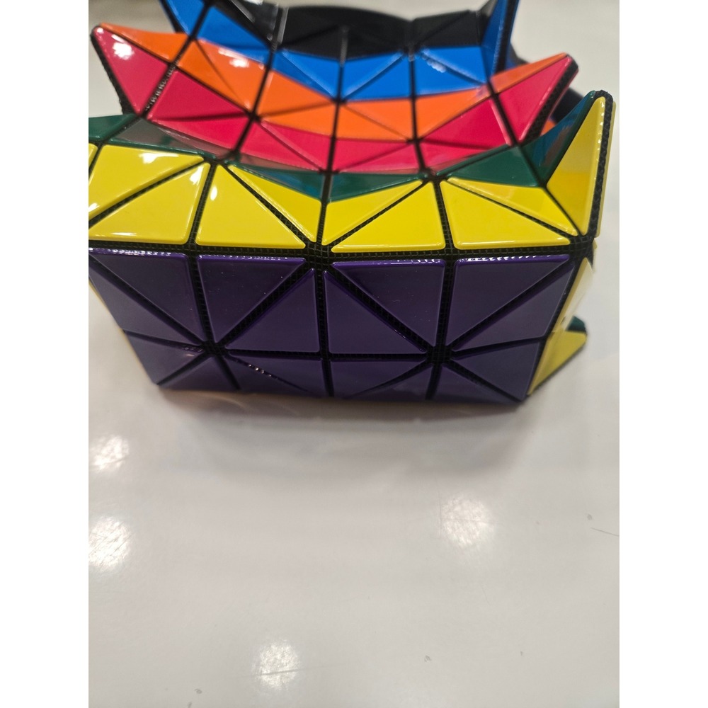 Bao Bao Issey Miyake Prism Kangaroo Multi Color Geometric Purse Rainbow Pride - Picture 3 of 5